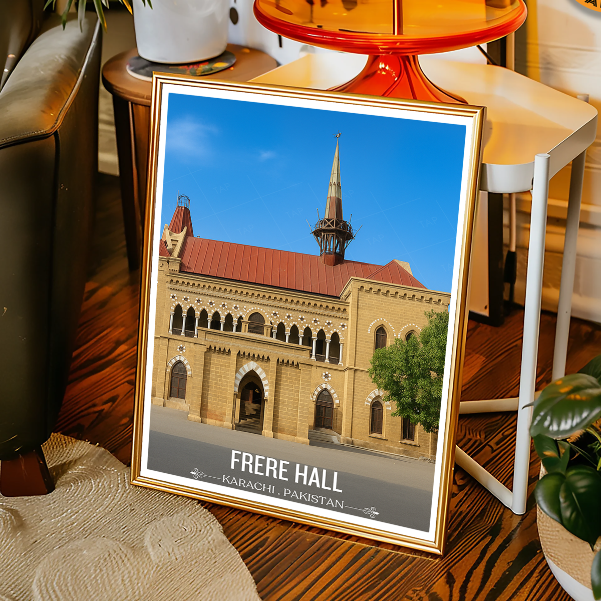 Sir Henry Bartle Frere Hall - Karachi - Travel Wall Art Print - - Travel Art Poster
