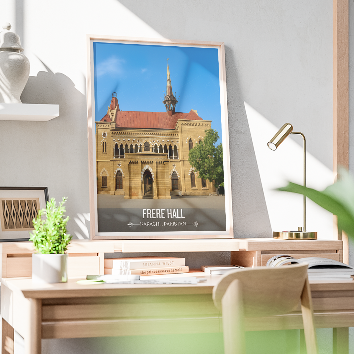 Sir Henry Bartle Frere Hall - Karachi - Travel Wall Art Print - - Travel Art Poster