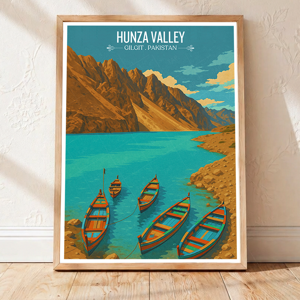 Hunza Valley - Gilgit-Baltistan - Northern Areas - Travel Wall Art Print - - Travel Art Poster