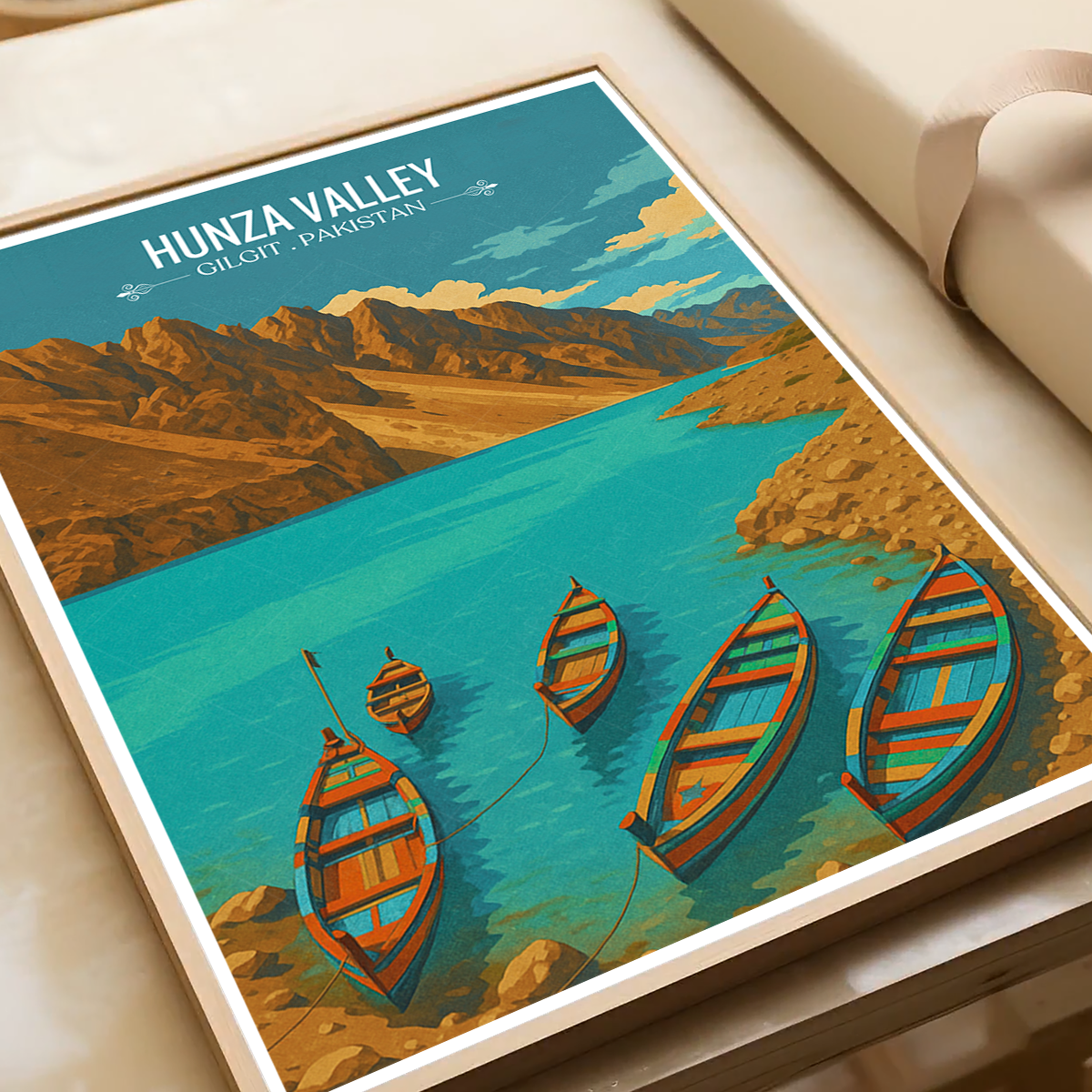 Hunza Valley - Gilgit-Baltistan - Northern Areas - Travel Wall Art Print - - Travel Art Poster