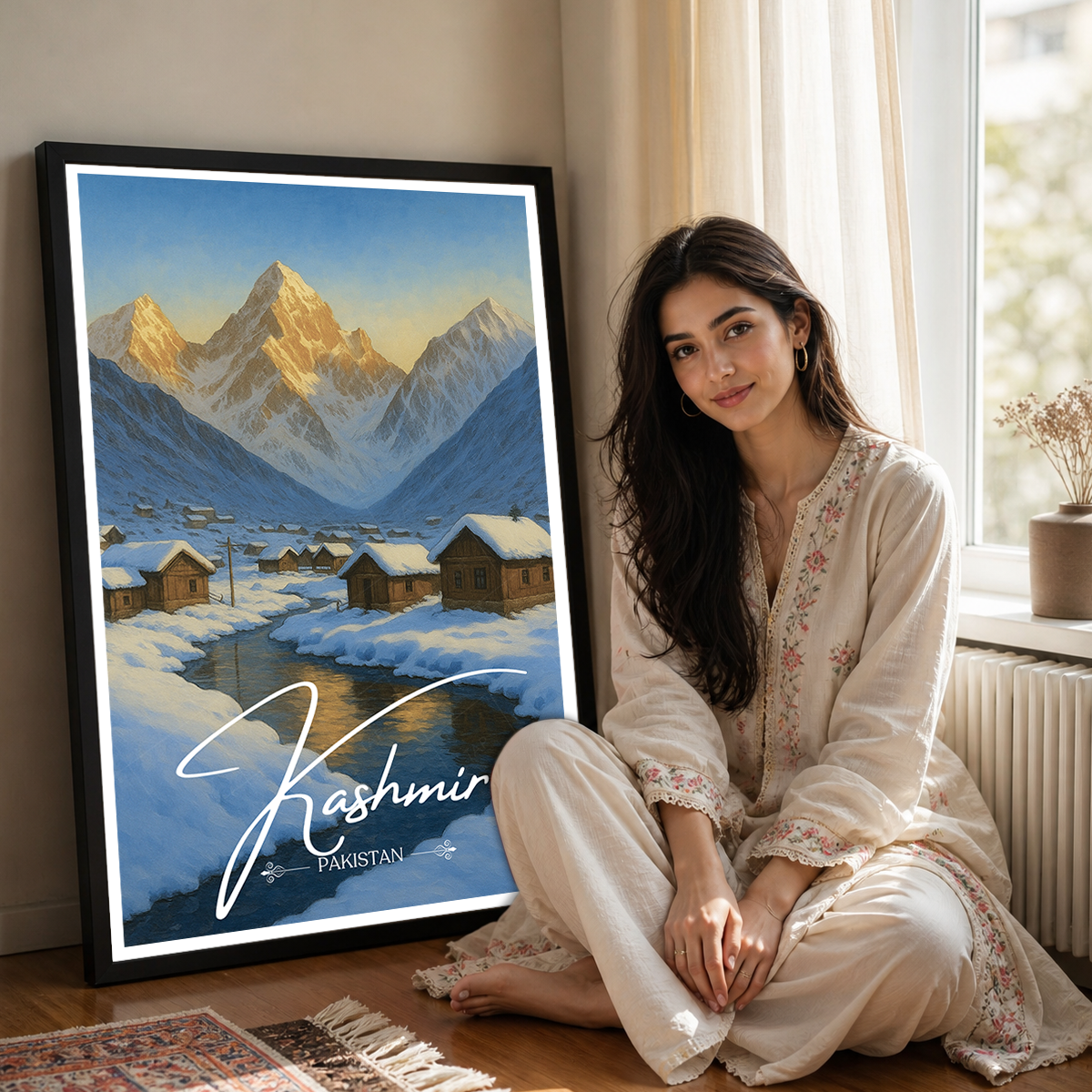Kashmir - Pakistan - Heaven on Earth - Travel Wall Art Print - - Travel Art Poster