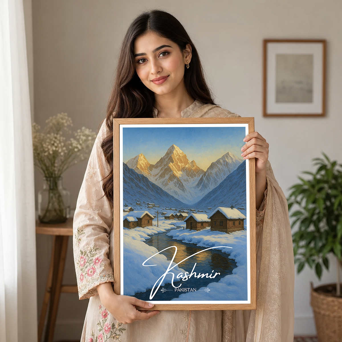 Kashmir - Pakistan - Heaven on Earth - Travel Wall Art Print - - Travel Art Poster