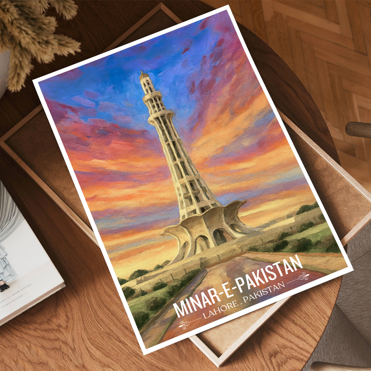 Minar-e-Pakistan - Yadgar - Lahore - Travel Wall Art Print - - Travel Art Poster