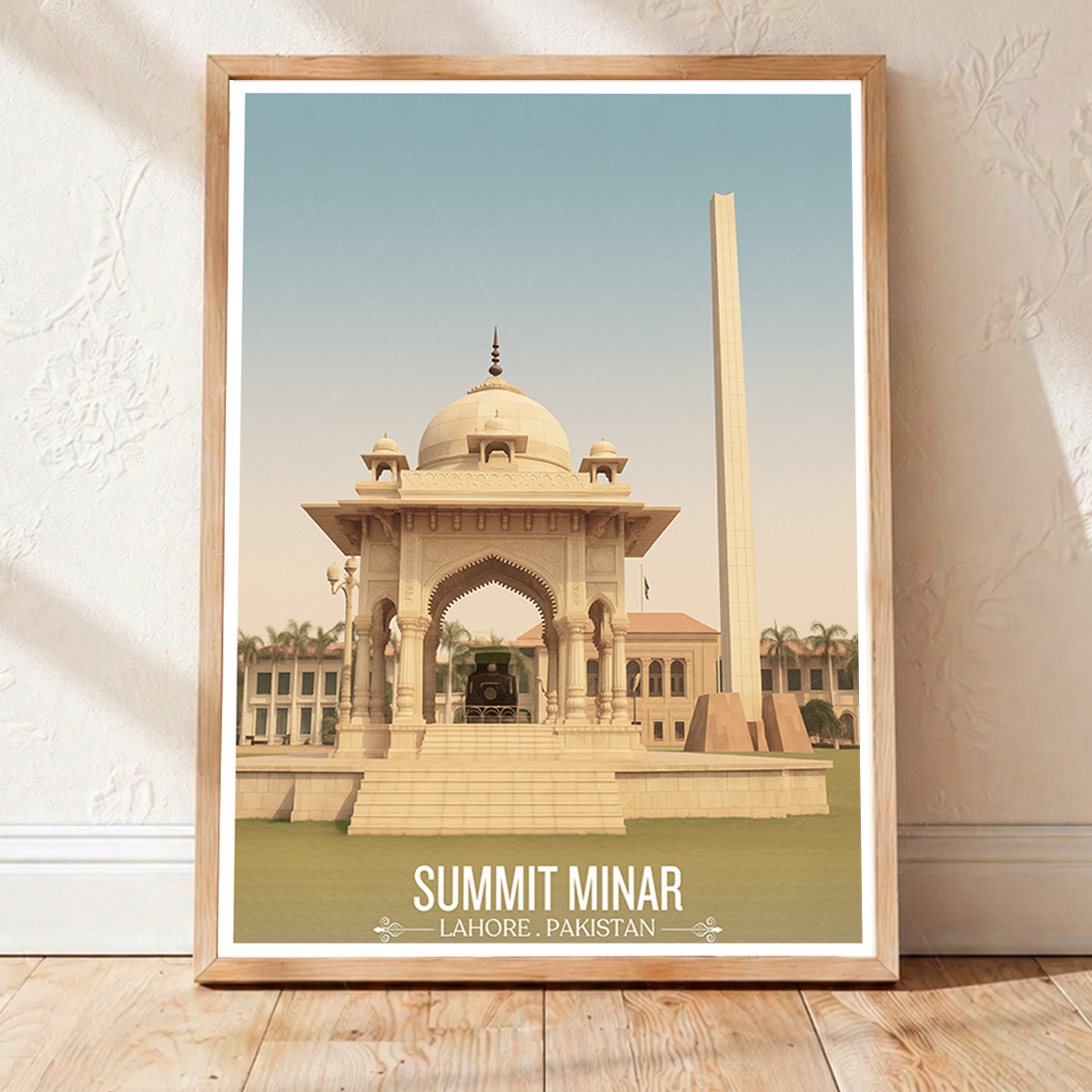 Summit Minar - Conference Tower - Mall Road - Colonial Lahore - Travel Wall Art Print - - Travel Art Poster