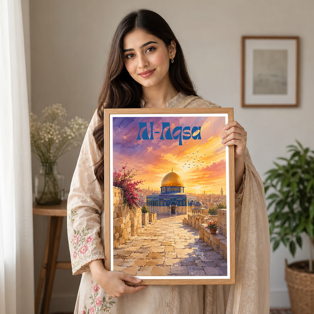 Al-Aqsa - Palestine - Travel Wall Art Deco Poster Print