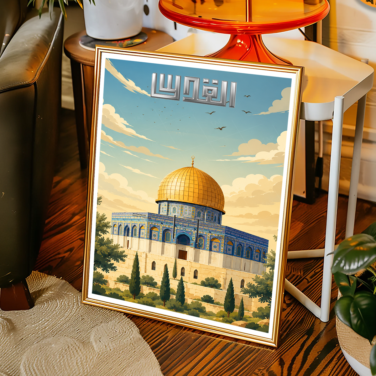 Al-Quds - Palestine - Travel Wall Art Deco Poster Print