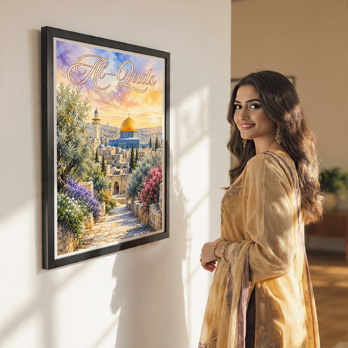Al-Quds - Palestine - Travel Wall Art Deco Poster Print - Art Print - Travel Art Poster