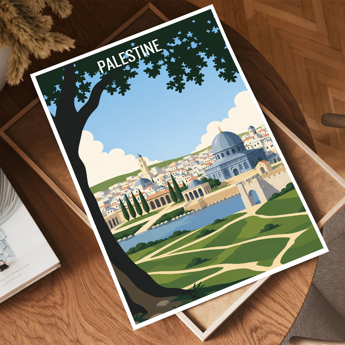 Palestine - Travel Wall Art Deco Poster Print - Art Print - Travel Art Poster