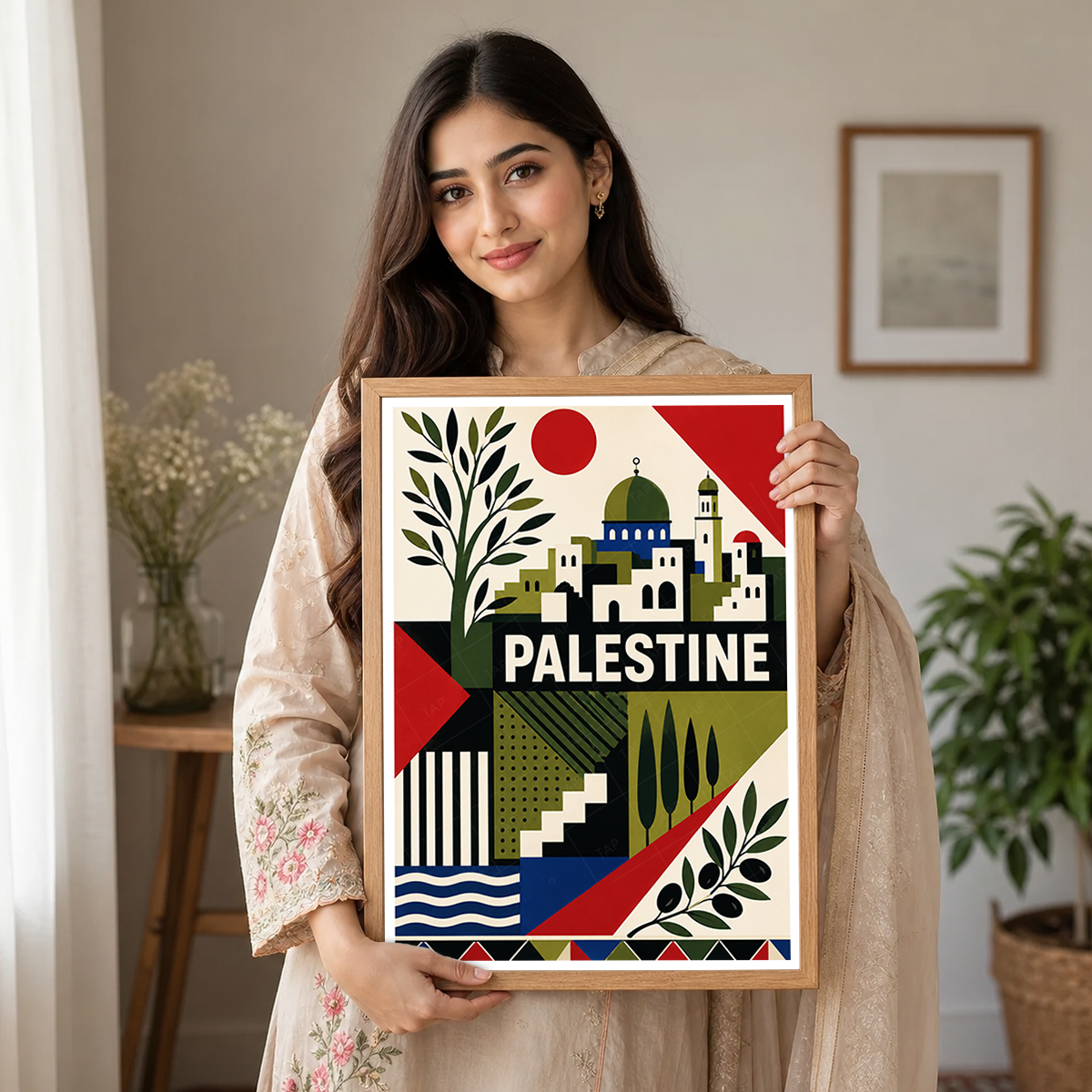 Palestine - Travel Wall Art Deco Poster Print - Art Print - Travel Art Poster