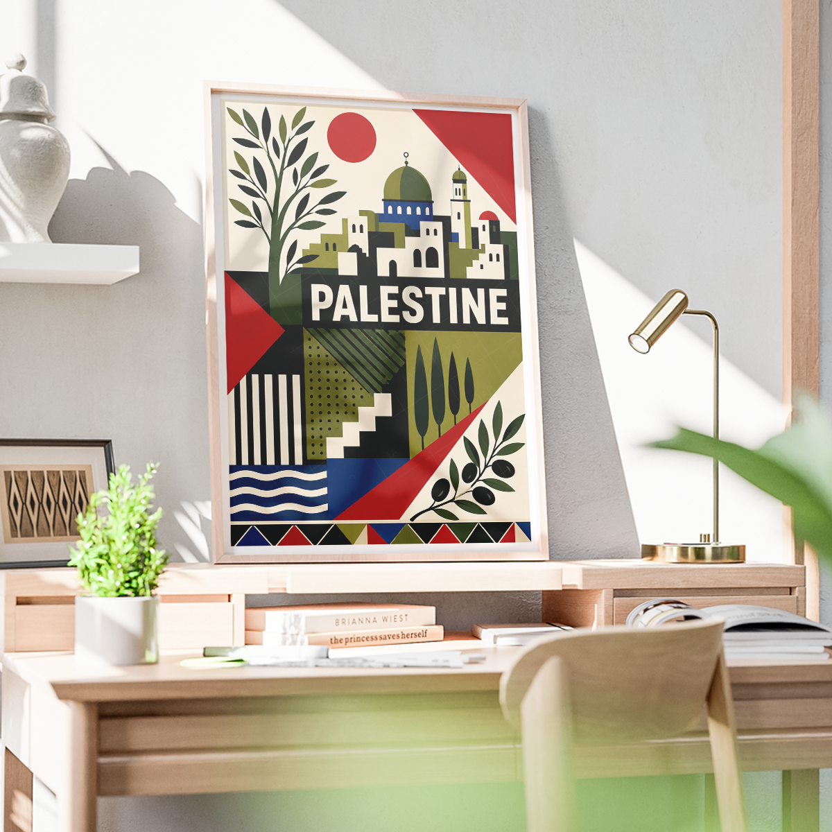 Palestine - Travel Wall Art Deco Poster Print - Art Print - Travel Art Poster