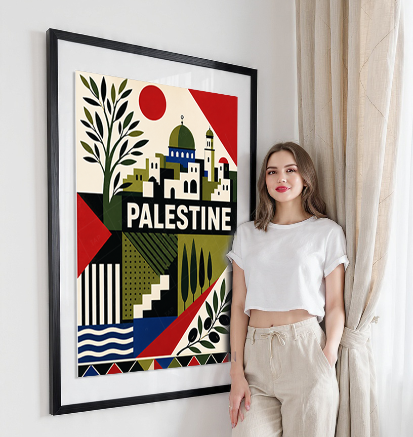 Palestine - Travel Wall Art Deco Poster Print - Art Print - Travel Art Poster