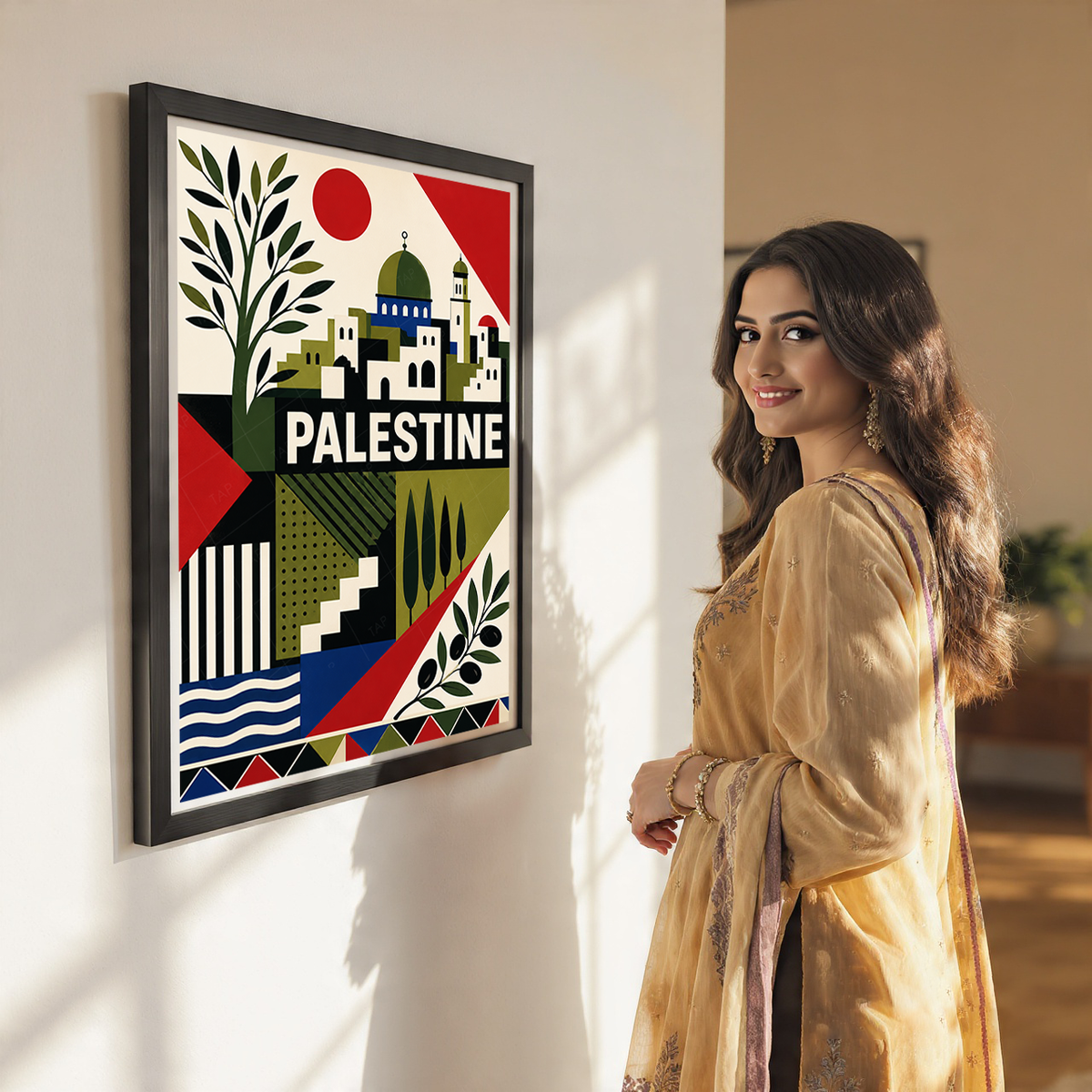 Palestine - Travel Wall Art Deco Poster Print - Art Print - Travel Art Poster