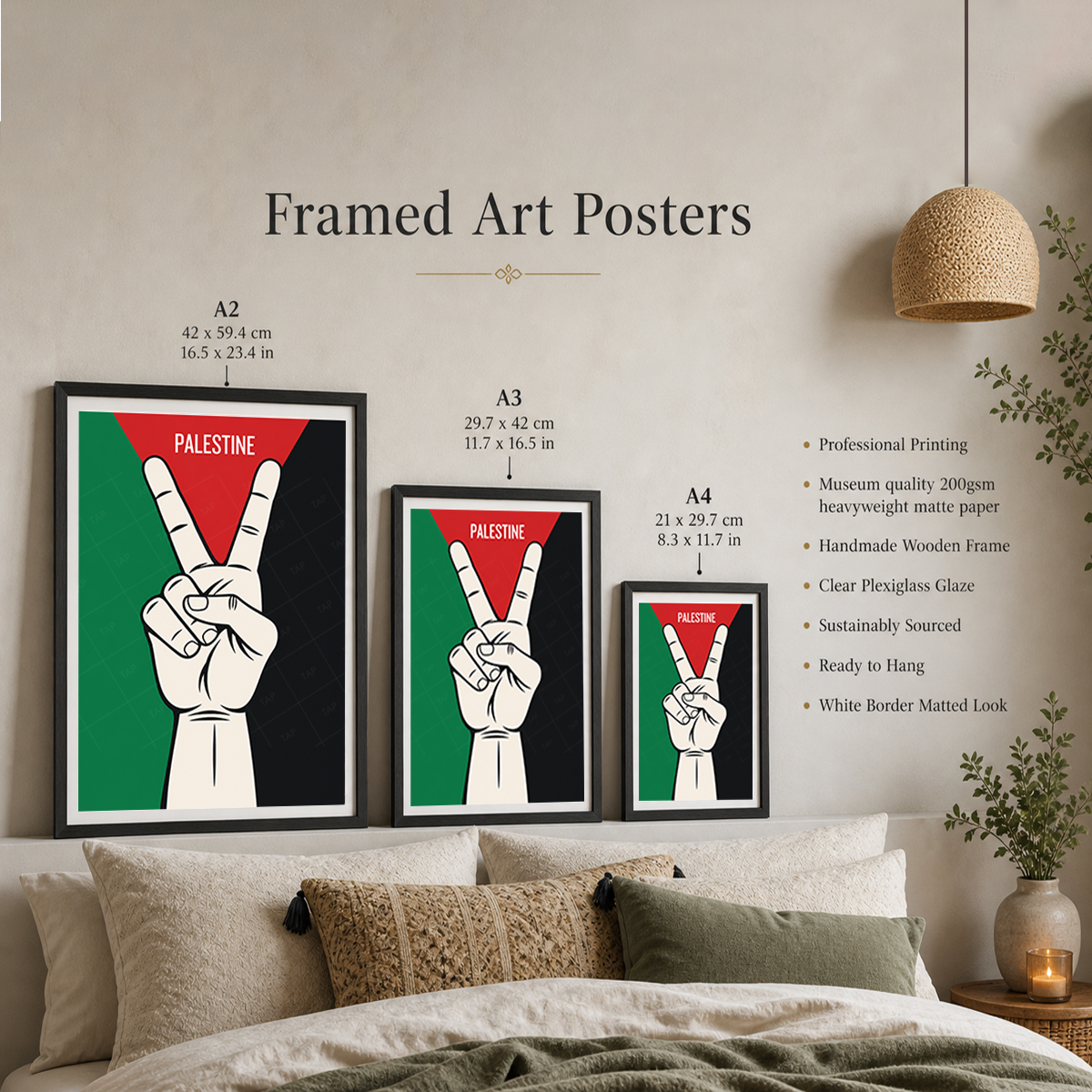 Palestine - Travel Wall Art Deco Poster Print - Art Print - Travel Art Poster