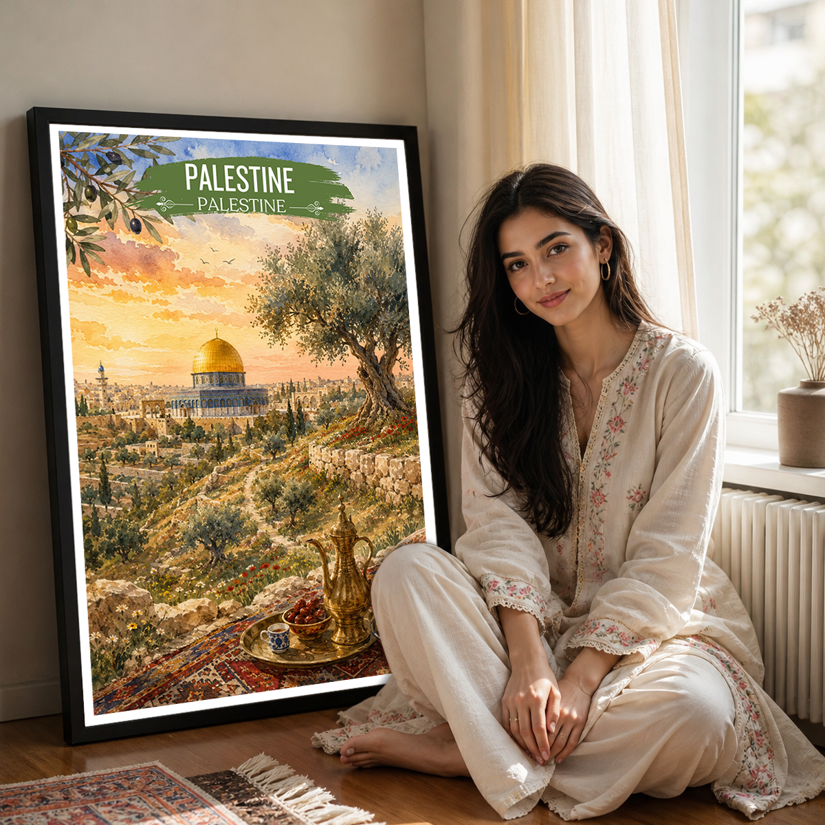 Palestine - Travel Wall Art Deco Poster Print - Art Print - Travel Art Poster