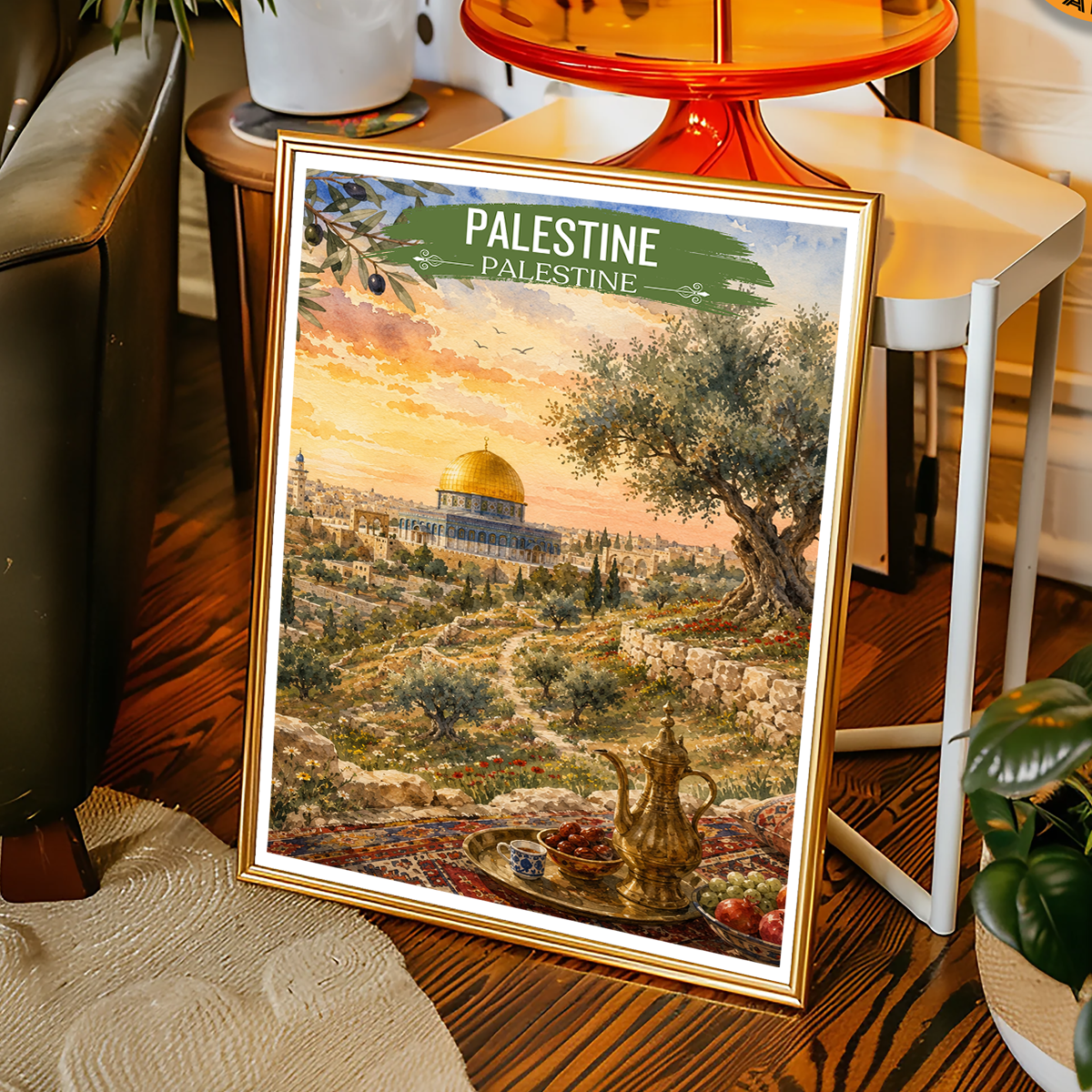 Palestine - Travel Wall Art Deco Poster Print - Art Print - Travel Art Poster