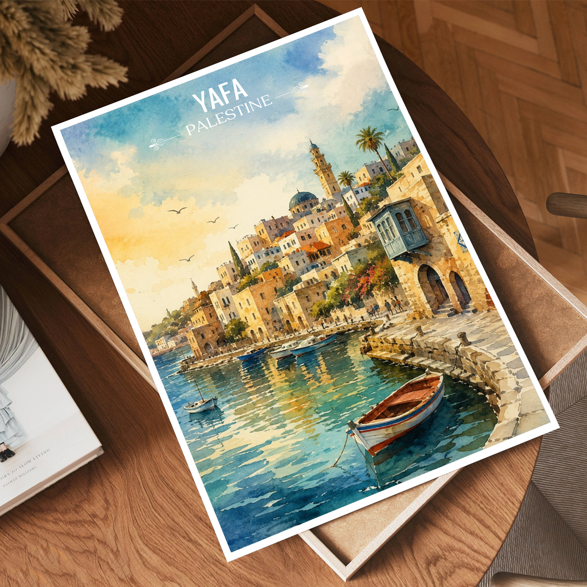 Yafa - Palestine - Travel Wall Art Deco Poster Print - Art Print - Travel Art Poster