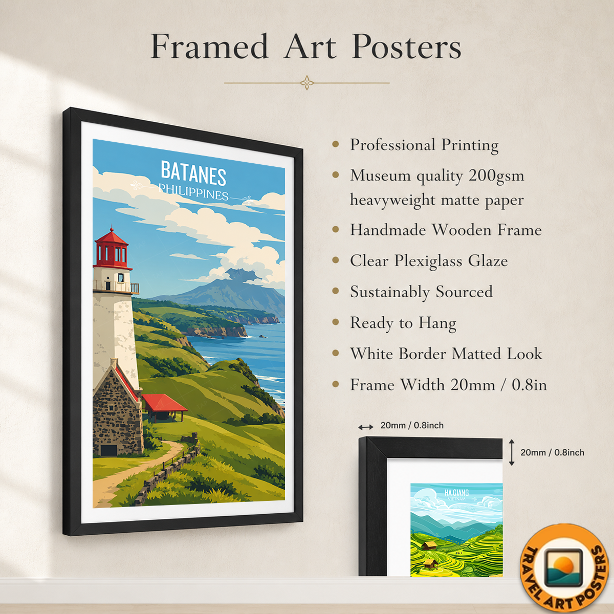 Batanes - Philippines - Travel Wall Art Deco Poster Print - Art Print - Travel Art Poster