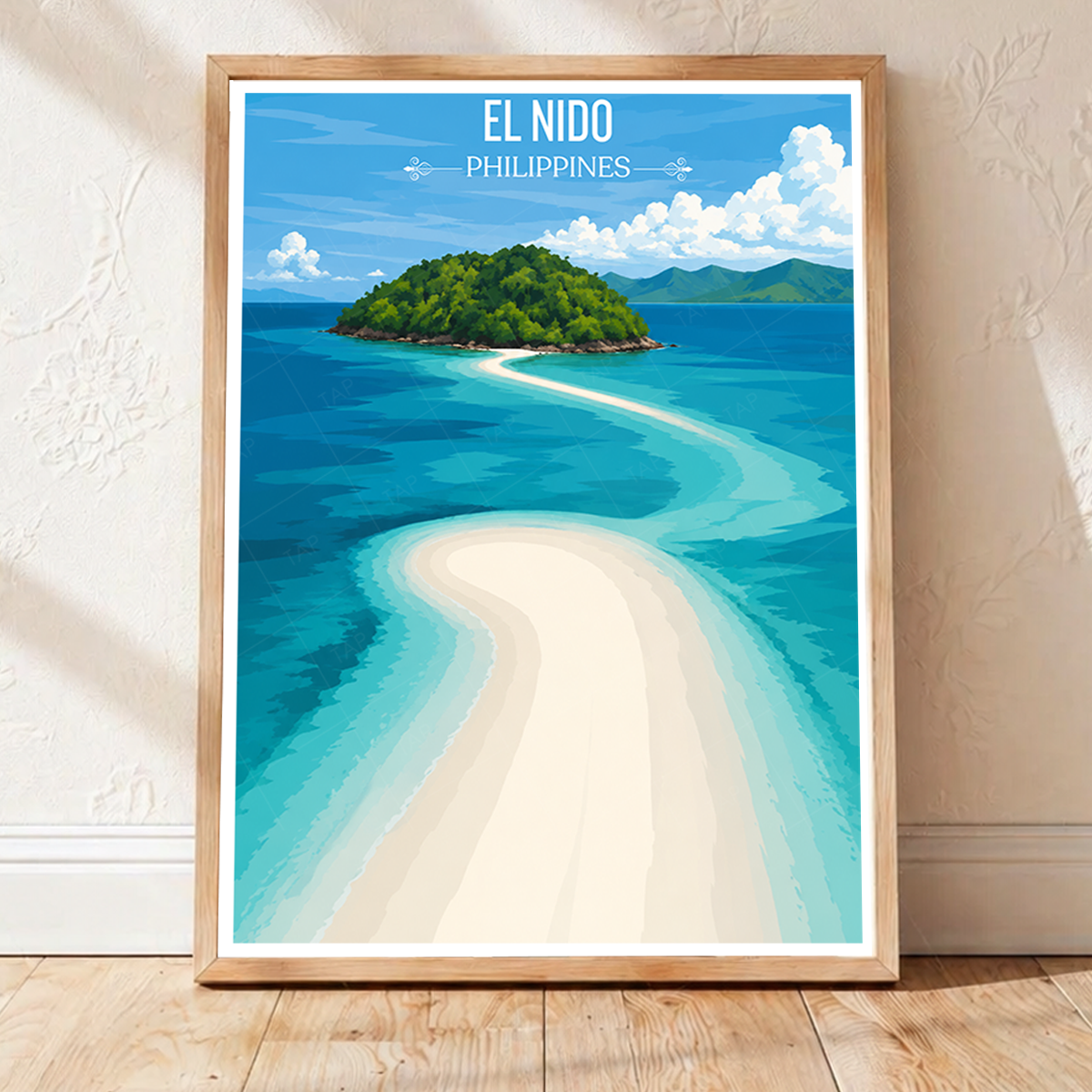 El Nido - Philippines - Travel Wall Art Deco Poster Print - Art Print - Travel Art Poster