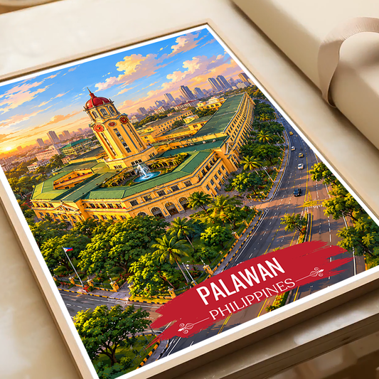 Palawan - Philippines - Travel Wall Art Deco Poster Print - Art Print - Travel Art Poster