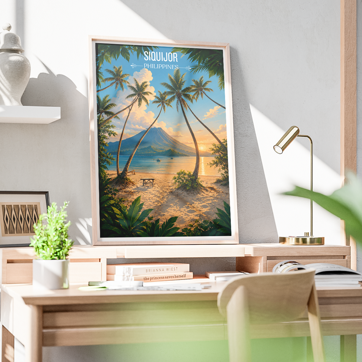 Siquijor - Philippines - Travel Wall Art Deco Poster Print - Art Print - Travel Art Poster