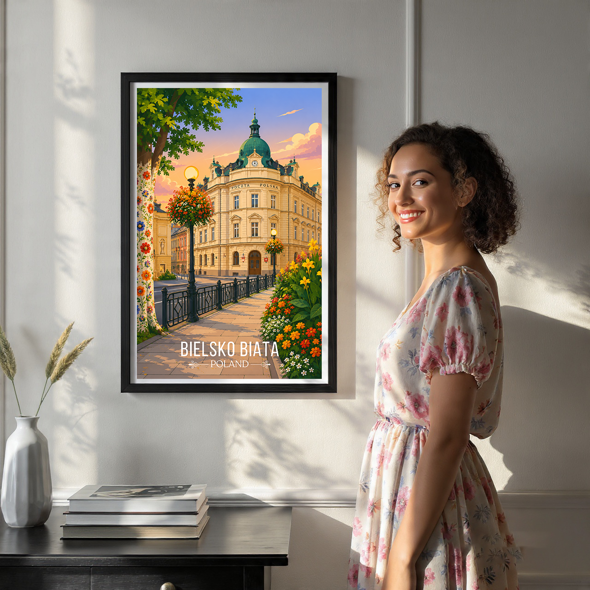 Bielsko Biata - Poland - Travel Poster Vintage Style Wall Art Print