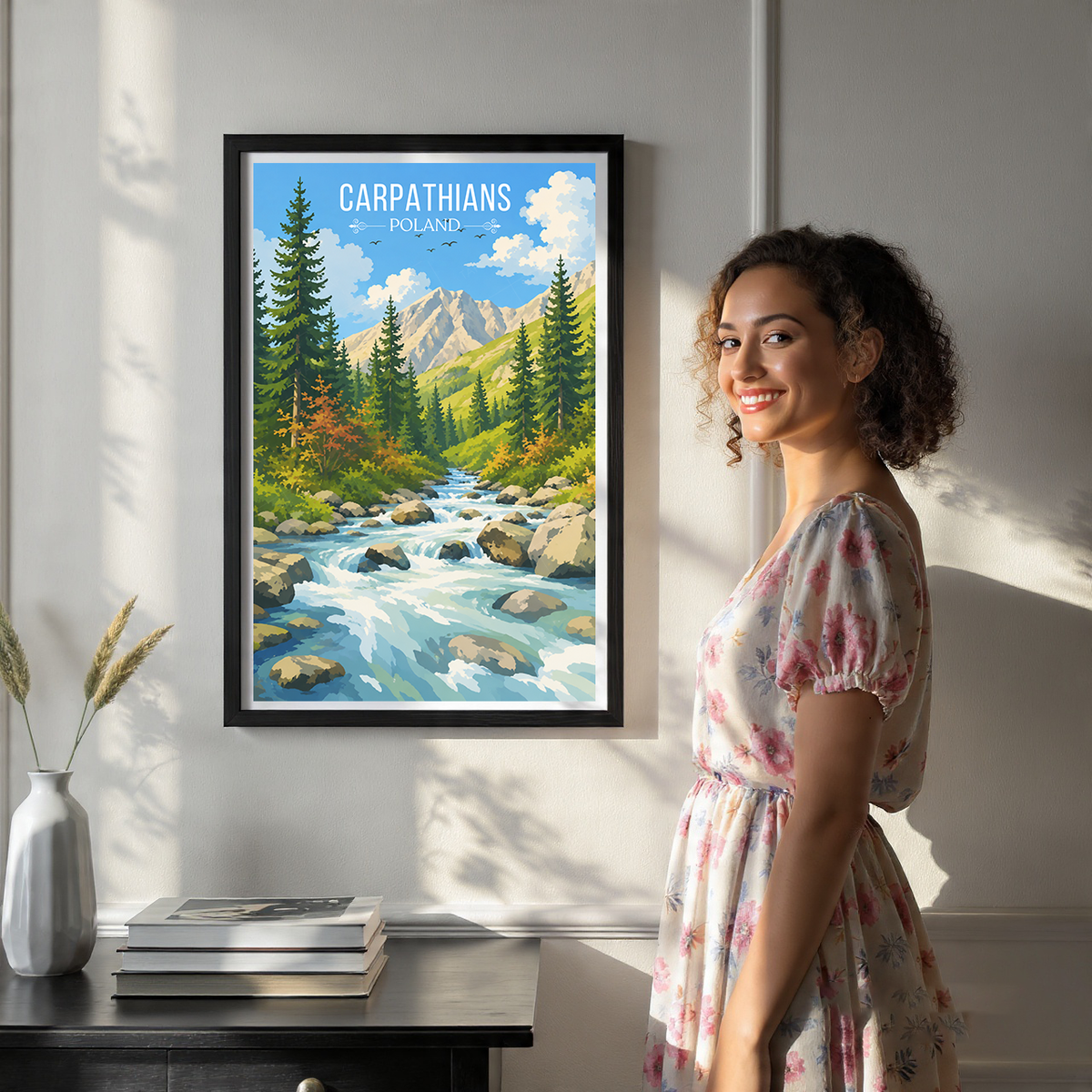 Carpathians - Poland - Travel Poster Vintage Style Wall Art Print