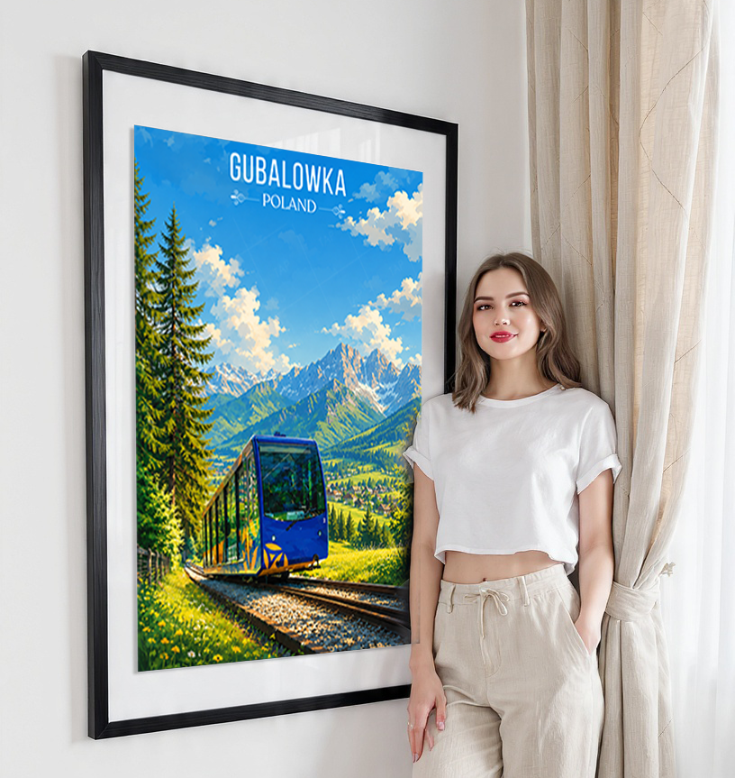 Gubalowka - Poland - Travel Poster Vintage Style Wall Art Print