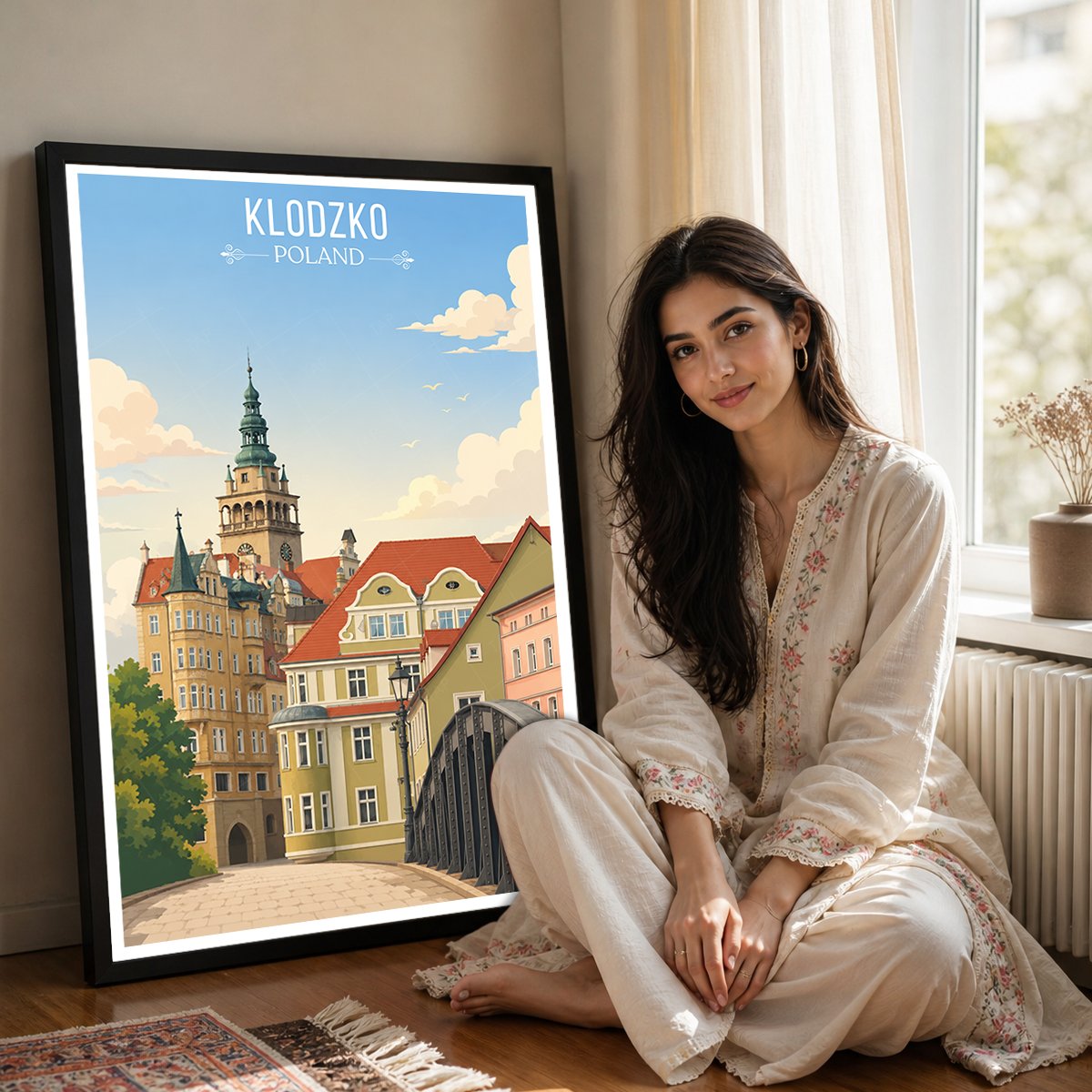 Klodzko - Poland - Travel Poster Vintage Style Wall Art Print - Art Print - Travel Art Poster