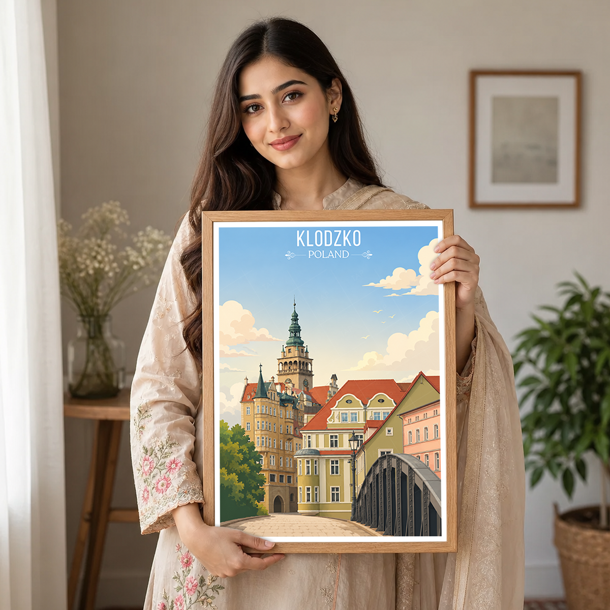 Klodzko - Poland - Travel Poster Vintage Style Wall Art Print - Art Print - Travel Art Poster