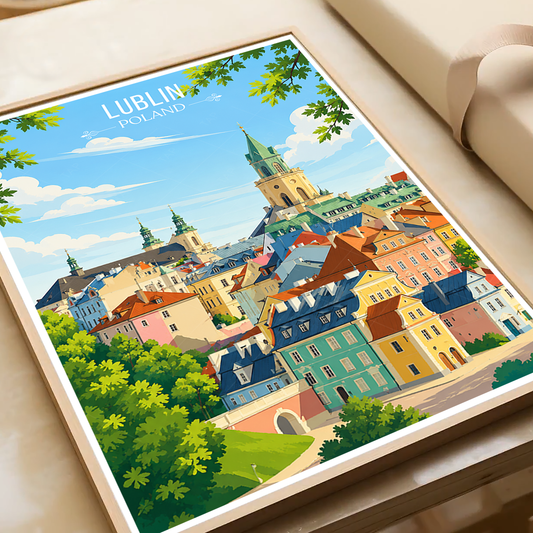 Lubin - Poland - Travel Poster Vintage Style Wall Art Print - Art Print - Travel Art Poster