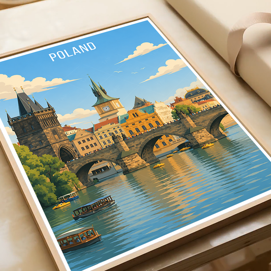 Poland - Travel Poster Vintage Style Wall Art Print - Art Print - Travel Art Poster