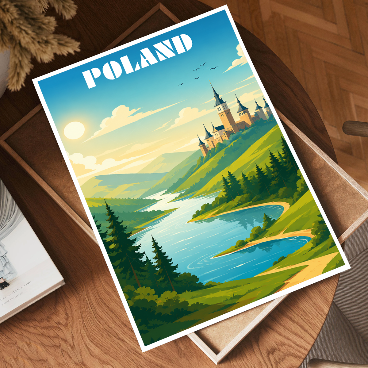 Poland - Travel Poster Vintage Style Wall Art Print