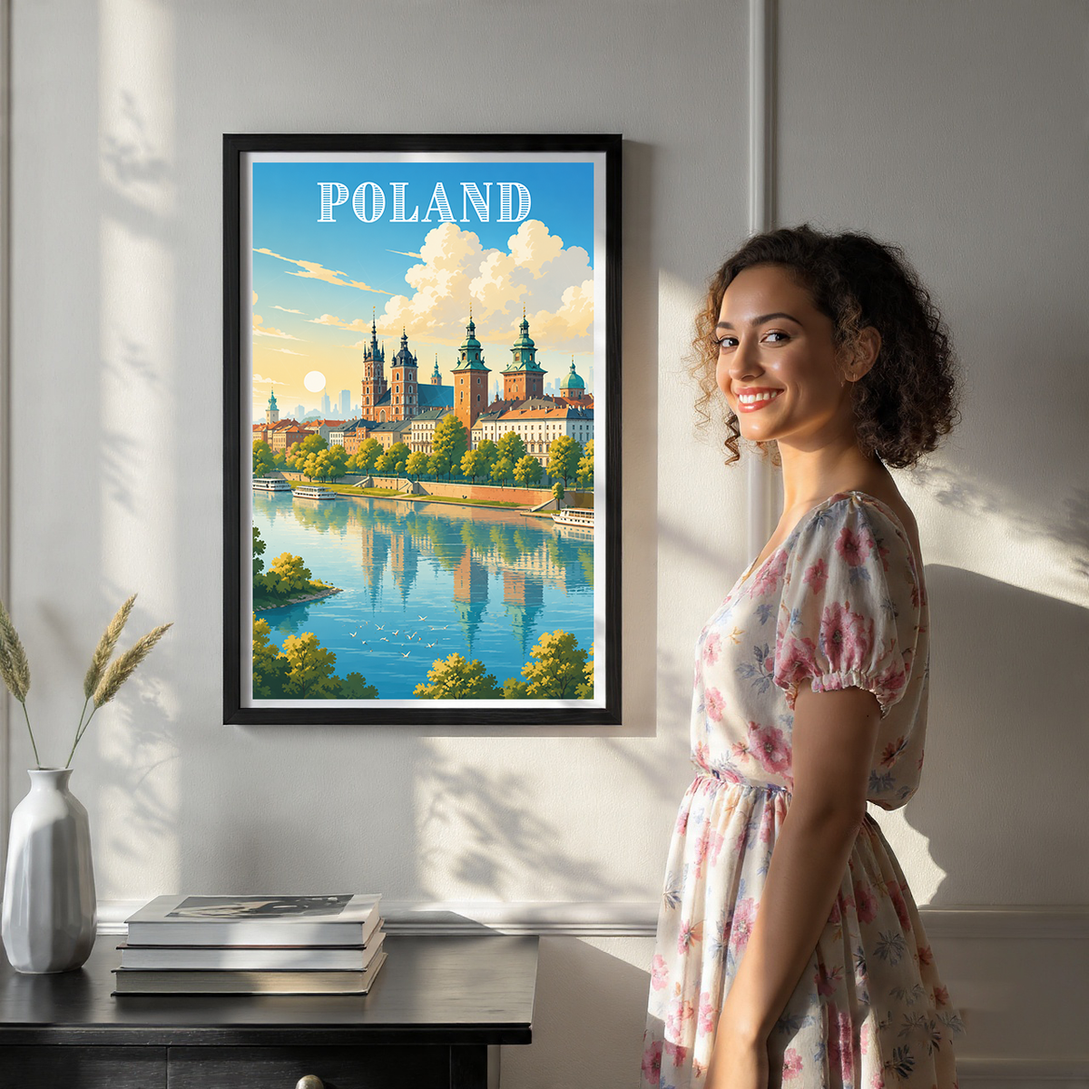 Poland - Travel Poster Vintage Style Wall Art Print