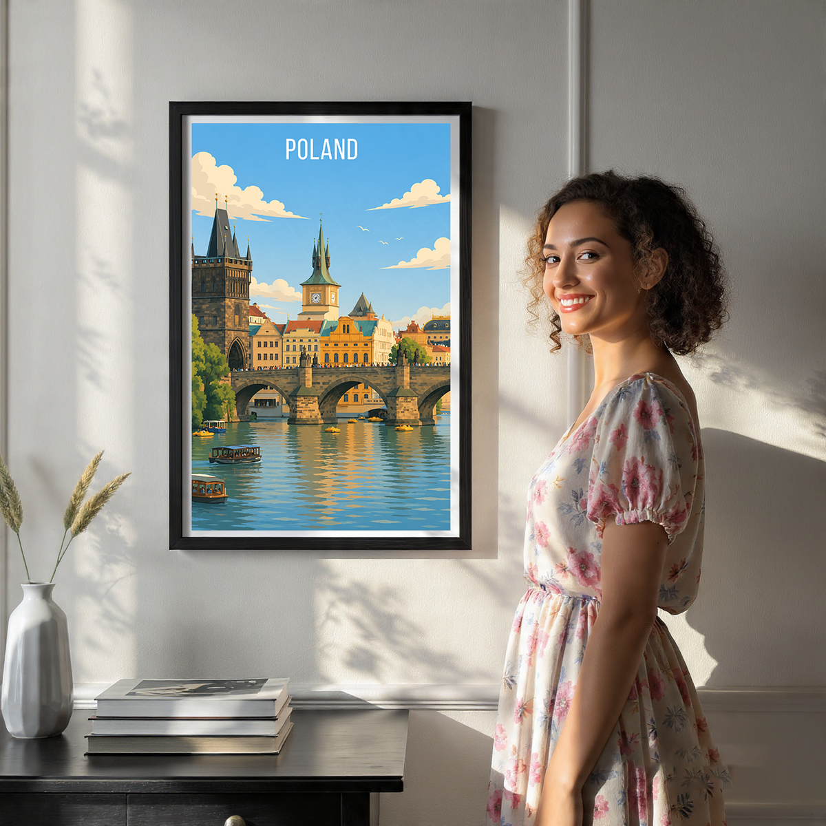 Poland - Travel Poster Vintage Style Wall Art Print