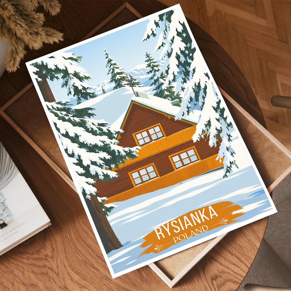 Rysianka - Poland - Travel Poster Vintage Style Wall Art Print