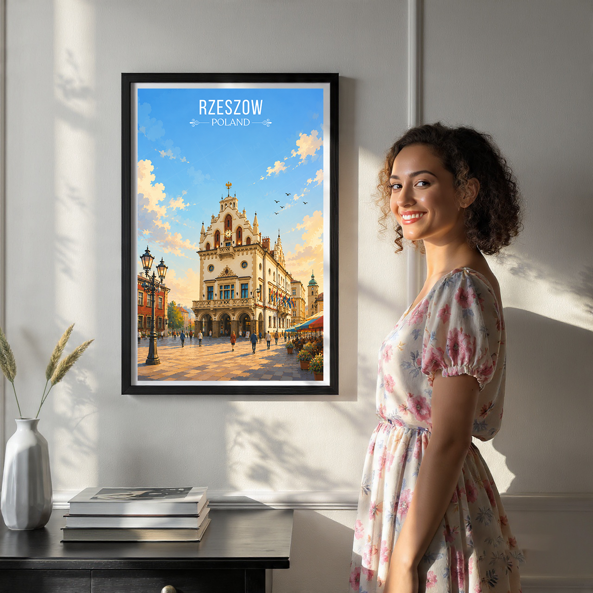 Rezeszow - Poland - Travel Poster Vintage Style Wall Art Print