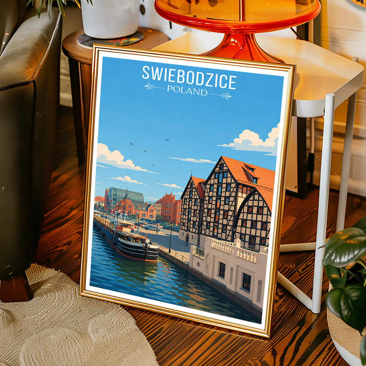 Swiebodzicec - Poland - Travel Poster Vintage Style Wall Art Print