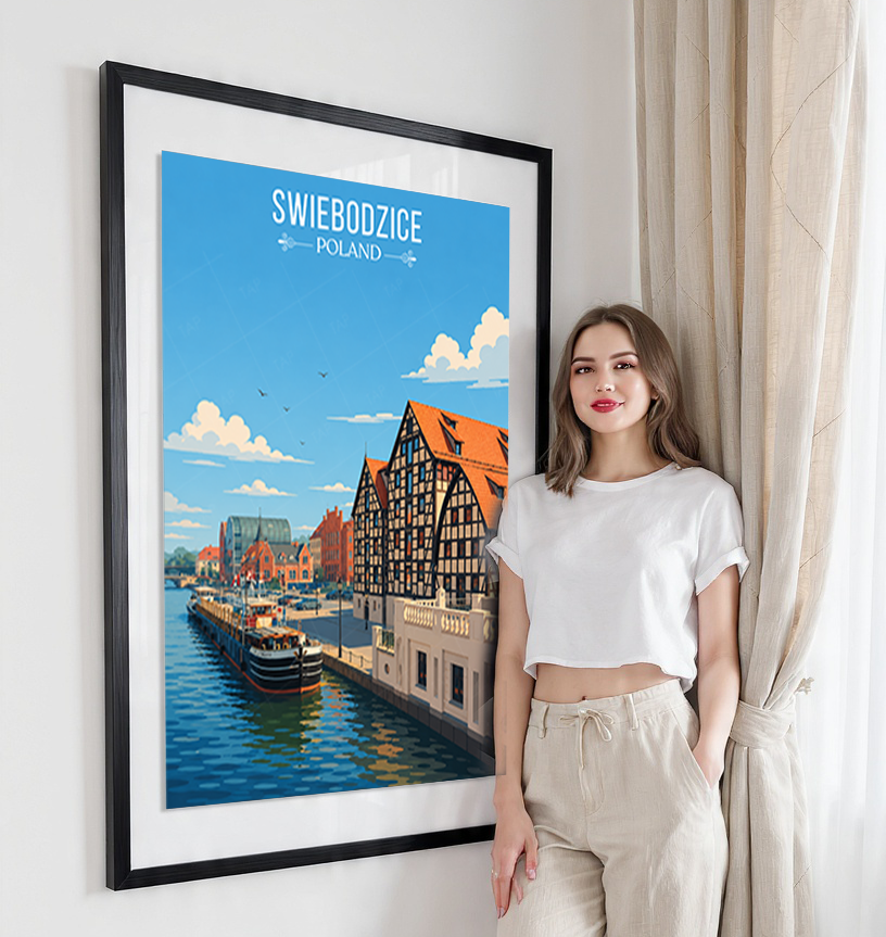Swiebodzicec - Poland - Travel Poster Vintage Style Wall Art Print