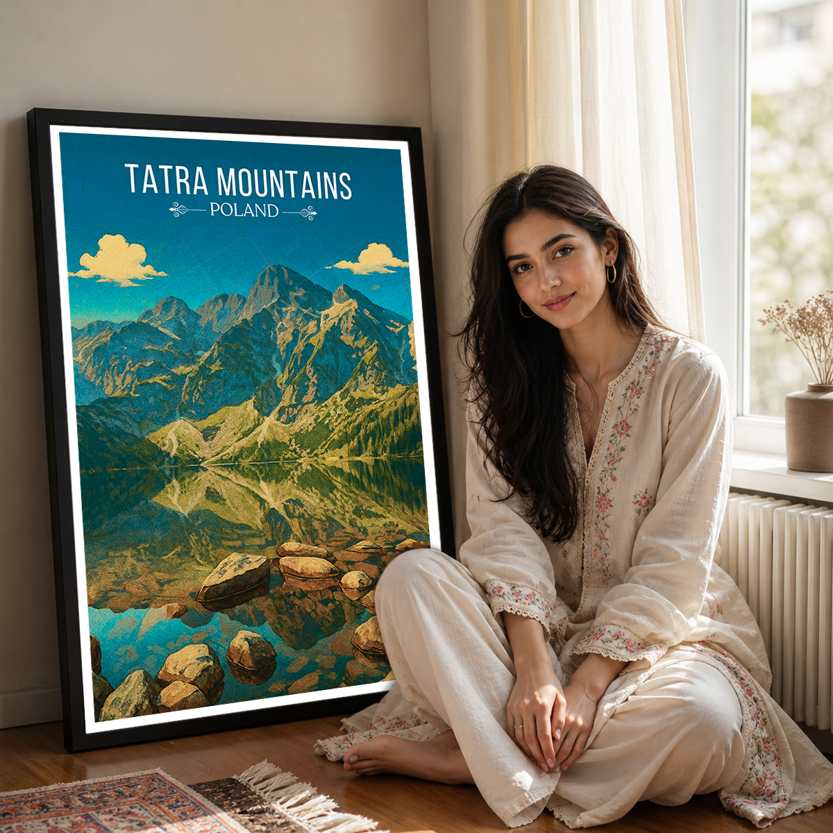 Tatra Mountains - Poland - Travel Poster Vintage Style Wall Art Print
