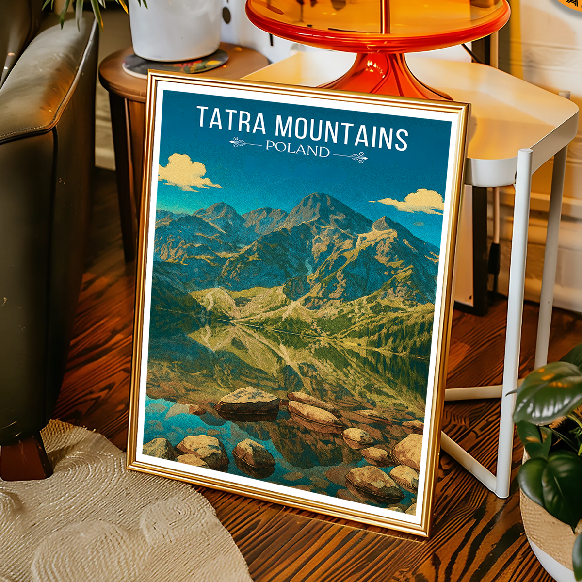 Tatra Mountains - Poland - Travel Poster Vintage Style Wall Art Print