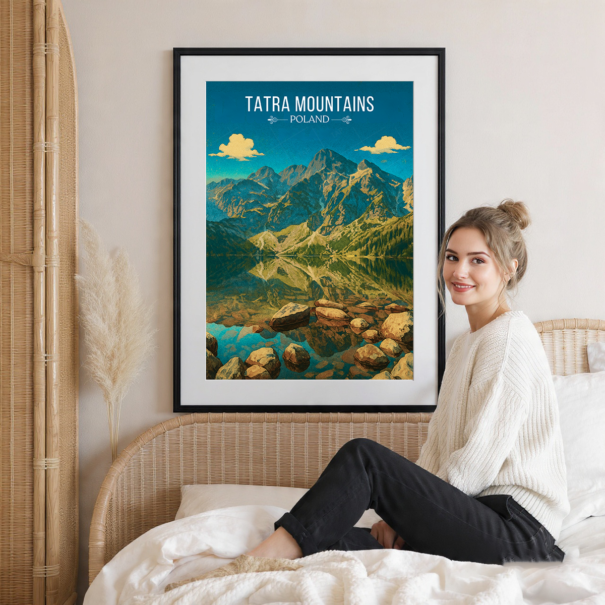 Tatra Mountains - Poland - Travel Poster Vintage Style Wall Art Print