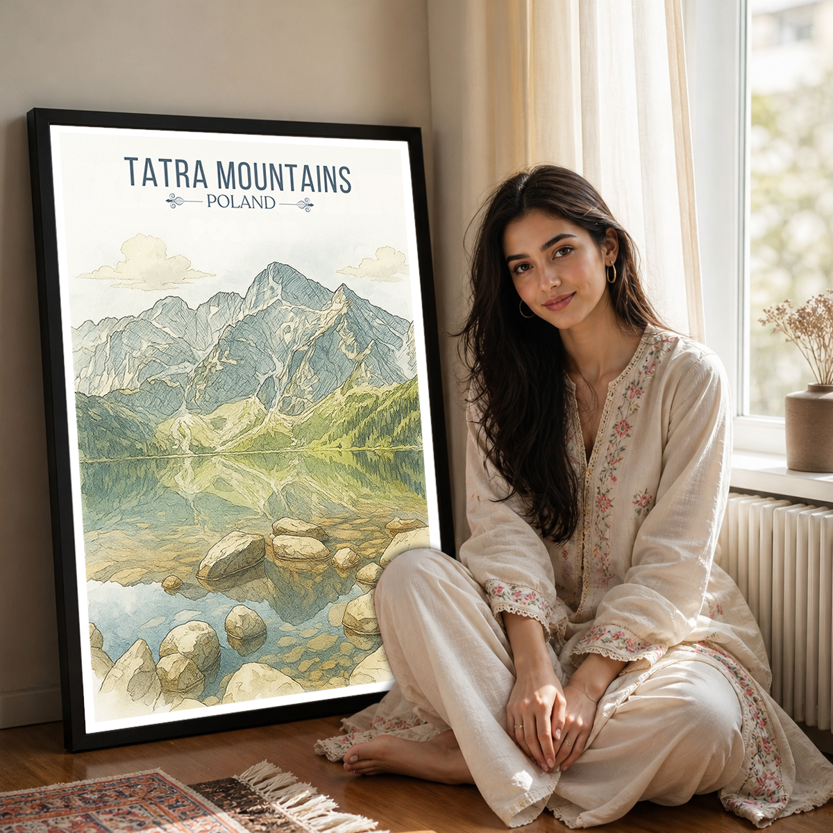 Tatra Mountains - Poland - Travel Poster Vintage Style Wall Art Print