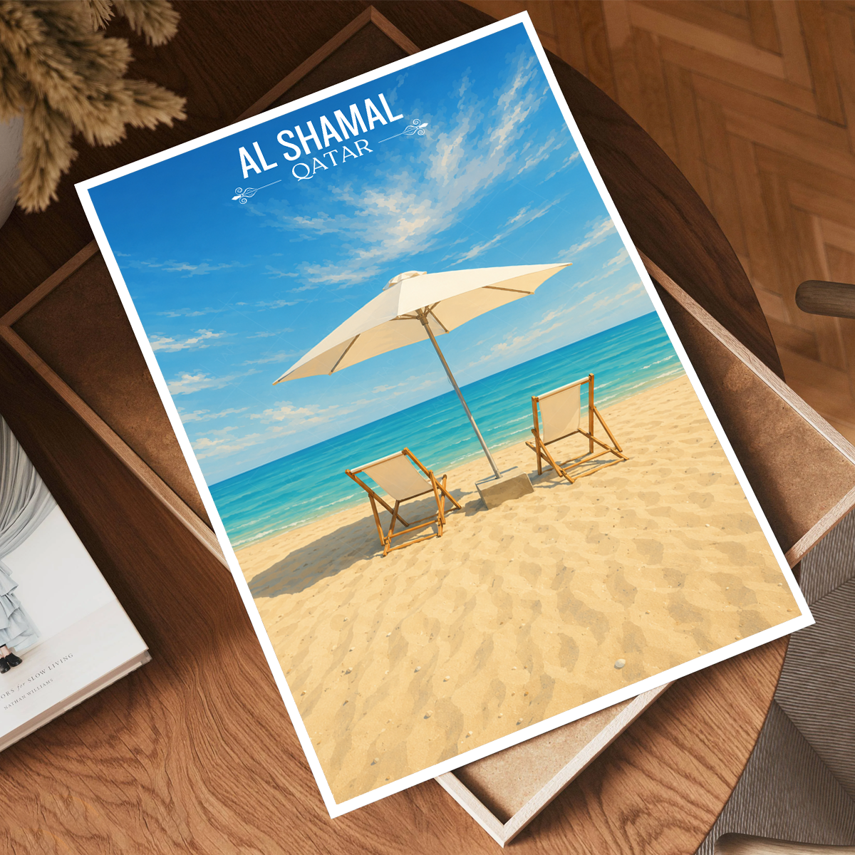 Al Shamal - Qatar - Travel Wall Art Deco Poster Print - Art Print - Travel Art Poster