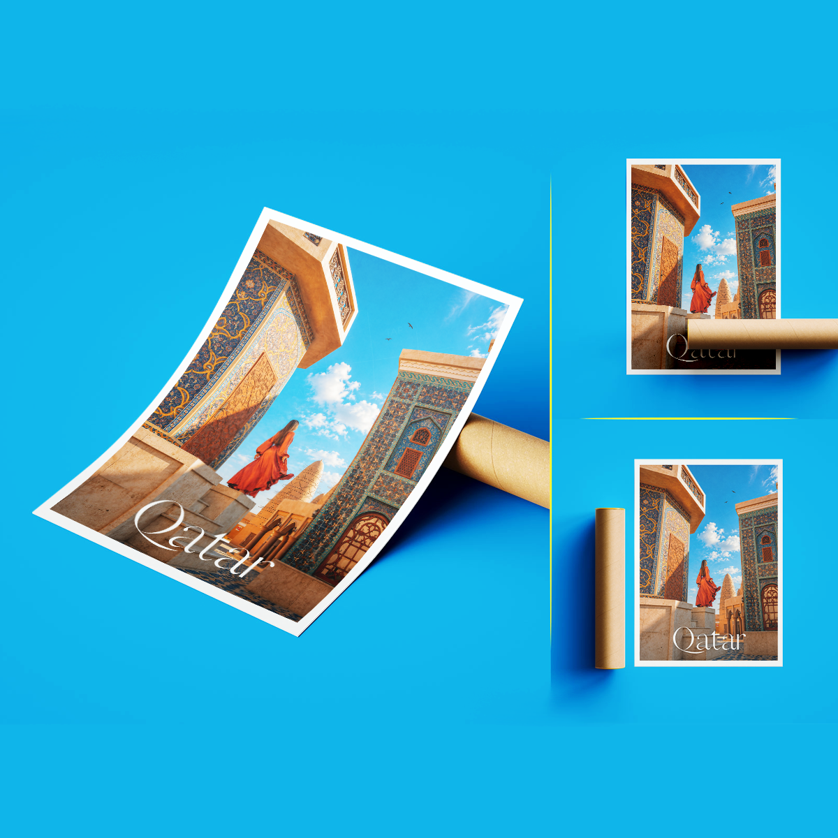 Qatar - Travel Wall Art Deco Poster Print - Art Print - Travel Art Poster