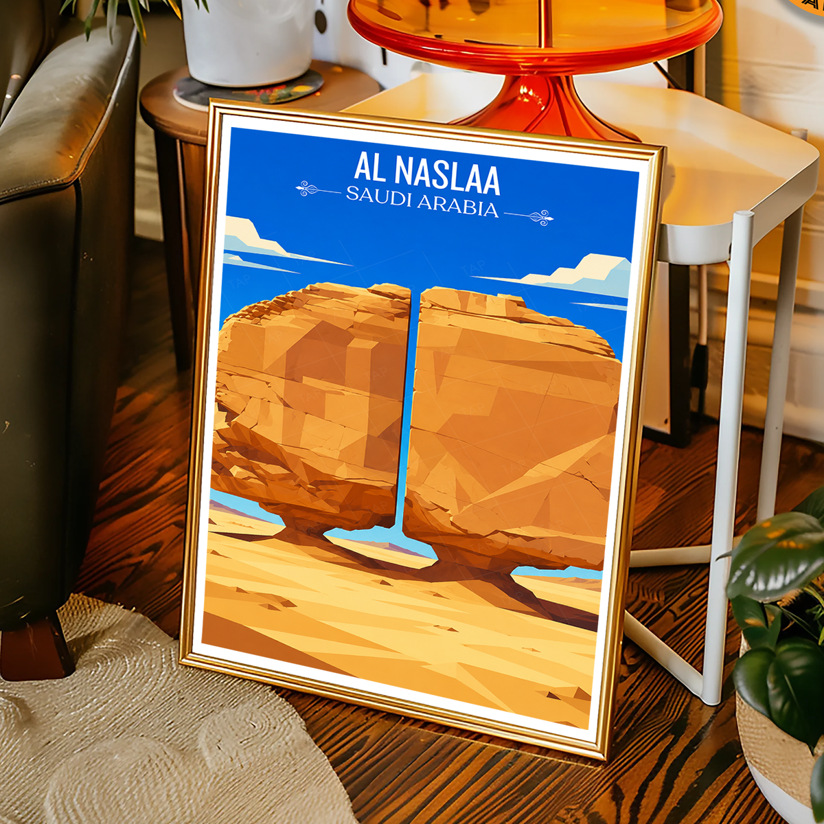 Al Naslaa - Saudi Arabia - Travel Wall Art Deco Poster Print