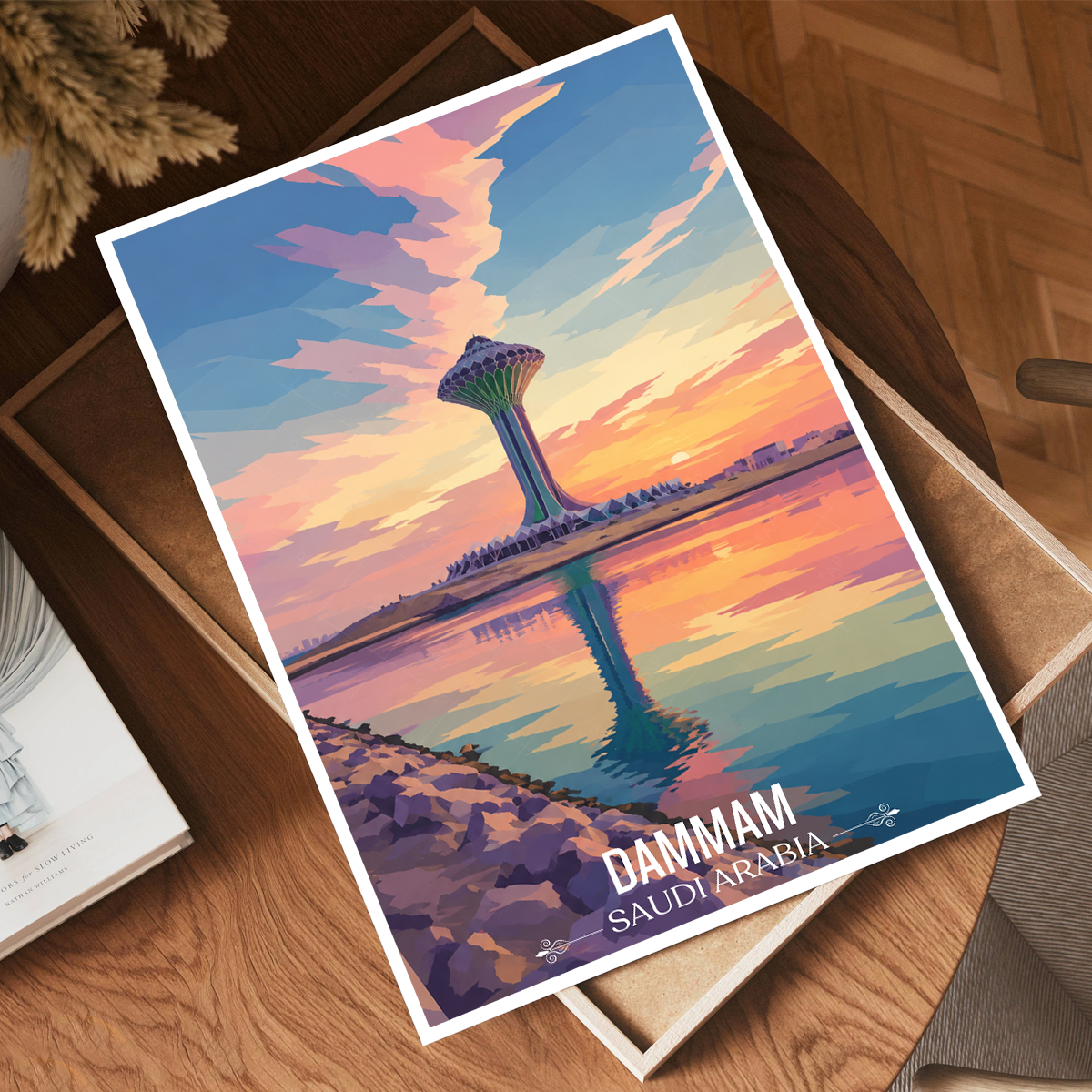 Dammam - Saudi Arabia - Travel Wall Art Deco Poster Print