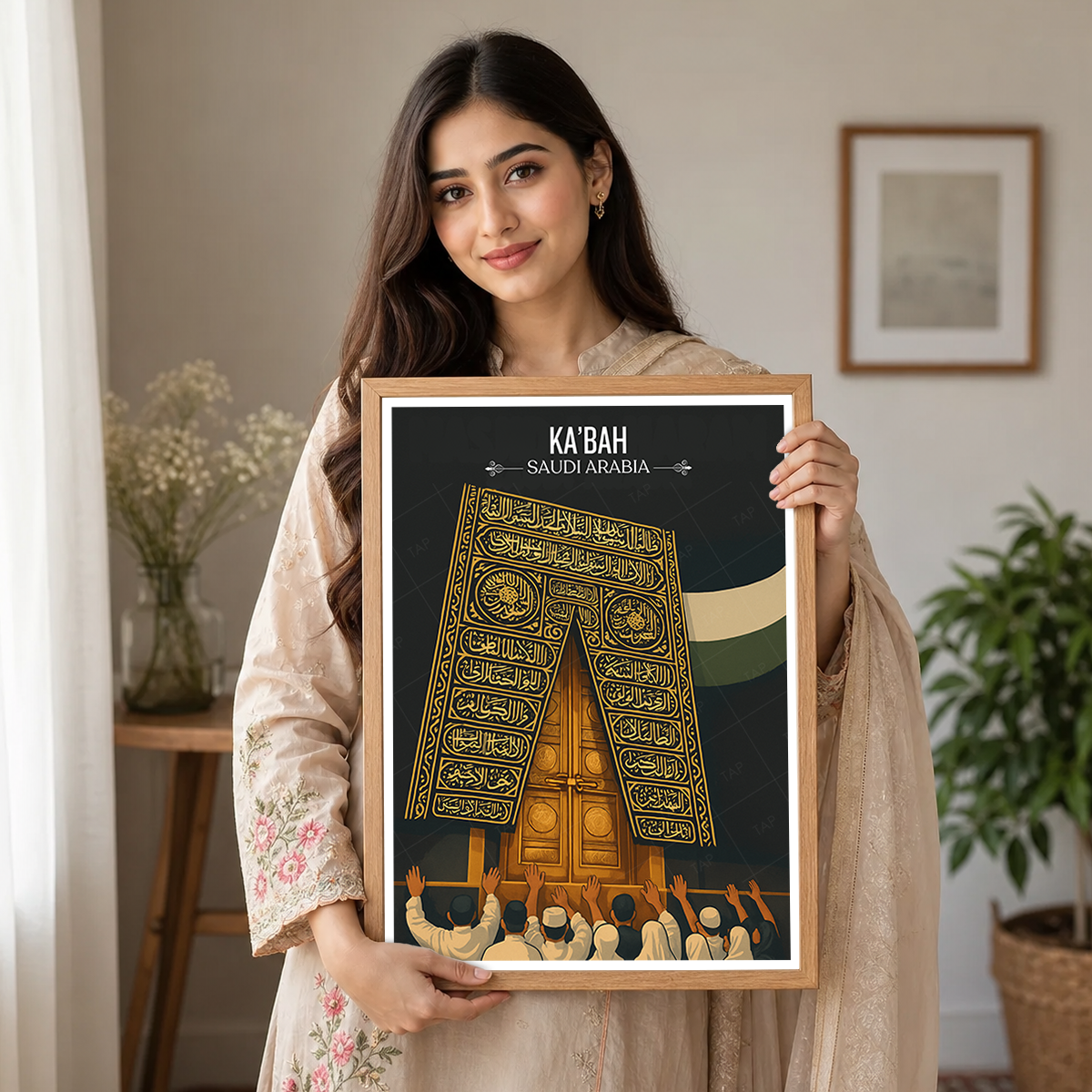 Kaaba - Saudi Arabia - Travel Wall Art Deco Poster Print