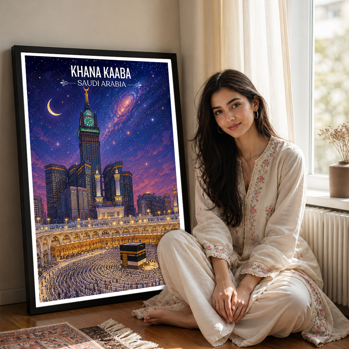 Khana Kaaba - Saudi Arabia - Travel Wall Art Deco Poster Print