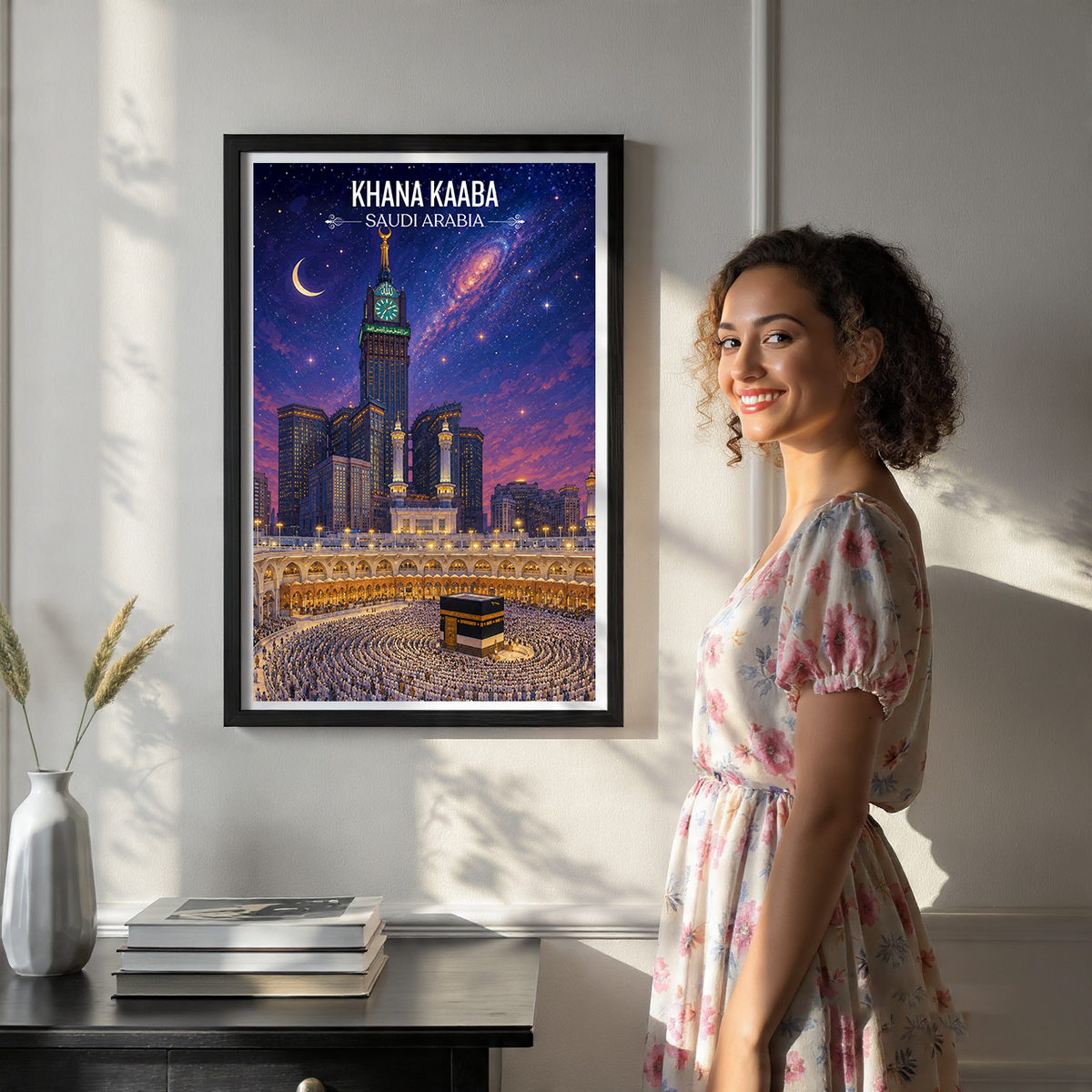Khana Kaaba - Saudi Arabia - Travel Wall Art Deco Poster Print