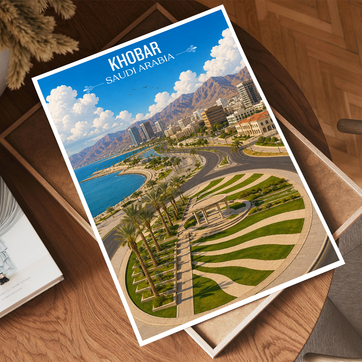 Khobar - Saudi Arabia - Travel Wall Art Deco Poster Print